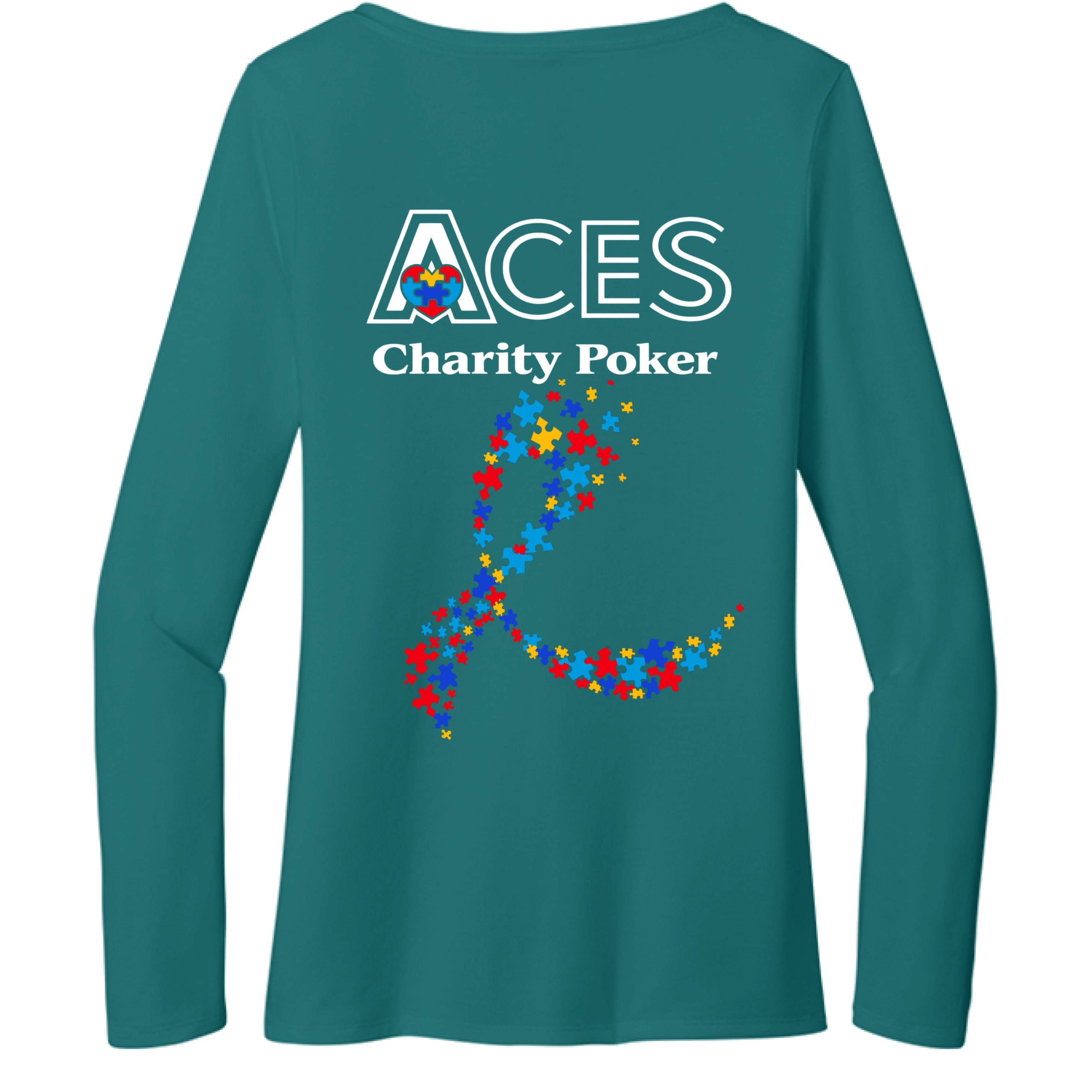 Heathered Teal - BACK